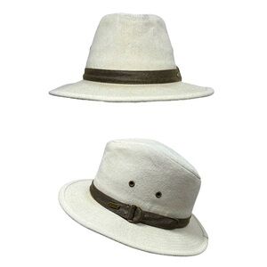Stetson Cotton Traveller Hat Fedora Sz S/M